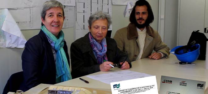 Remise des rapports des tests au feu Établissement privé Emmanuel d'Alzon (groupe de traval Effets à long terme)