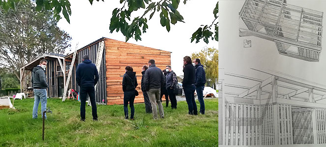 Visite de chantier paille et réemploi en Maine-et-Loire - Groupe de travail - Développement du marché