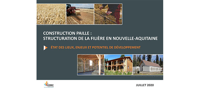 Etude de la structuration de la filière paille en Nouvelle-Aquitaine - Groupe de travail Développement du marché