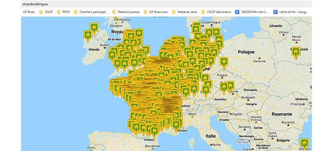 Référencement des bâtiments construits en paille dans le registre européen - Groupe de travail  Effets à long terme