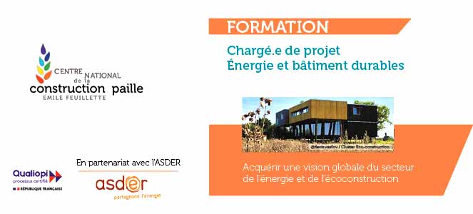 Formation chargé.e de projet Energie et bâtiment durables, informez-vous le 4 avril de 12h30 à 13h30