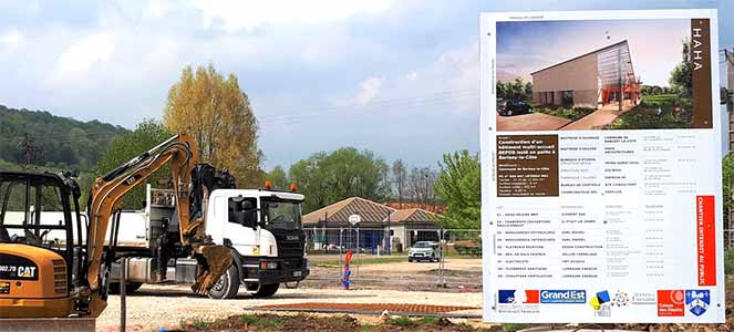 Visite de chantier Bâtiment Multi-accueil de Barisey-la-Côte (54)